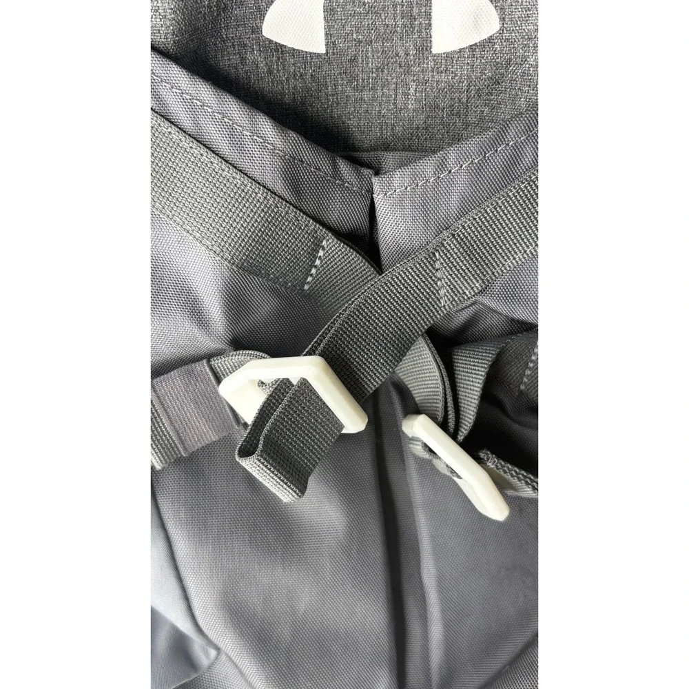 Under Armour Heather Grey Athletic Backpack Multi-Pocket School Gym Bag
